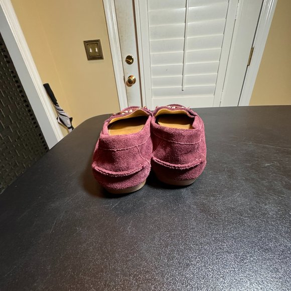 Coach Fortunata size 6.5 suede loafers with horsebit logo - Picture 4 of 10